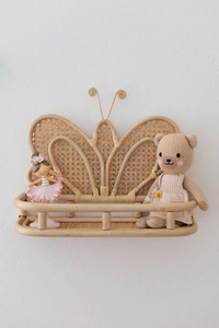 Butterfly <b>Wall</b> <b>Shelf</b> Kids Nursery <b>Wall</b> Decor <b>Floating</b> Storage <b>Shelf</b> Montessori Bedroom Playroom Decoration Children Room OEM ODM - Product Image 2