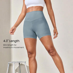 Shorts de Yoga de Cintura Alta para Mujer, Transpirables, de Secado Rápido, Personalizables con Logotipo, Ropa Deportiva de Alta Elasticidad para Gimnasio - Product Image 5