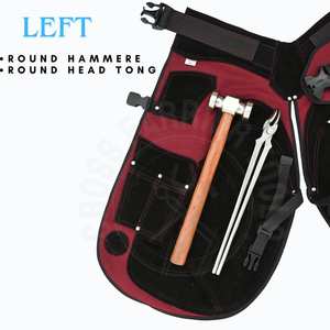 Kit de Herramientas Profesionales para Herrador y Forja: Separador de Zapatos, Martillo Redondeado de Alta Resistencia, Pinza para Llantas, Pinza de Cabeza Redonda con Delantal - Product Image 5