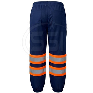 Pantalon de jogging robuste et imperméable, conforme à la norme ANSI Classe 2, avec logo personnalisé, idéal pour le travail industriel en extérieur - Product Image 6