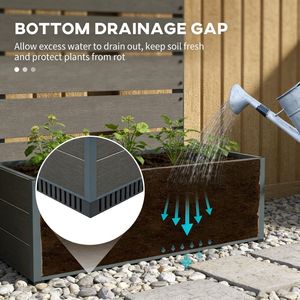 Fioriera Extra Large Autoirrigante per Piante da Interno, Vaso da Giardino Rialzato Grande per Esterni, Nuove Fioriere Grandi per Interni/Esterni - Product Image 5