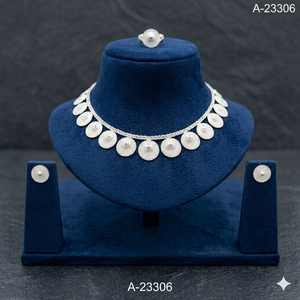 ชุดเครื่องประดับวินเทจ MOLL JEWELLERS ประกอบด้วยสร้อยคอ ต่างหู ดีไซน์เปลือกหอยแบบคลาสสิก ผลิตจากโลหะผสมทองแดงอินเดีย ชุบเงิน/ทอง - Product Image 6