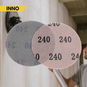 Discos de malla abrasiva de 9 pulgadas para lijado de paredes de construcción P120 P240 P320, pantalla de lijado de red antiobstrucción, directo de fábrica $0.2 - Product Image 3