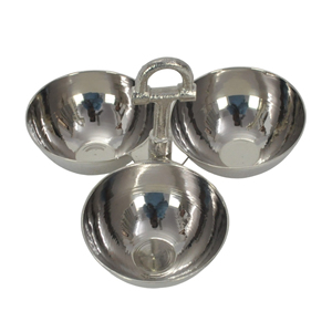 Juego de Tazones Redondos de Lujo con Acabado Brillante, 3 Tazones para Servir Chocolate, Dátiles y Nueces, para Uso en Mesa, Último Modelo - Product Image 5