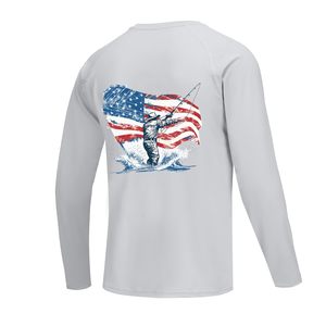 Jersey de Pesca para Niños, Talla Grande, Ligero, de Secado Rápido, Impermeable, con Estampado Digital de Animales, Transpirable, Protección Solar UPF 50+ - Product Image 2
