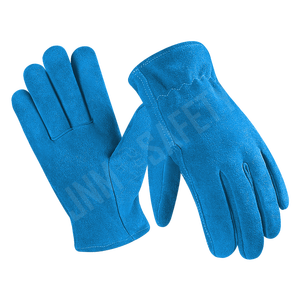 Cold-Resistant Buffalo Split <b>Leather</b> Driver <b>Gloves</b> Fur Lining Heavy Duty Industrial Work Heat Resistant <b>Gardening</b> Safety <b>Gloves</b> - Product Image 3
