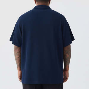 Nouveauté 2026 – Polos Homme Manches Courtes Bleus Anti-Plis Personnalisables Impression Numérique Style Boutonné - Product Image 3