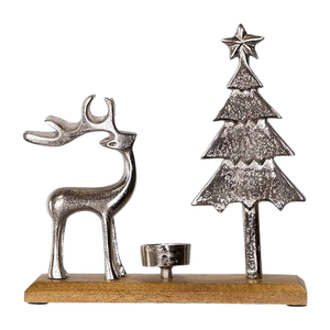 Brass Christmas <b>Tree</b> Candle Stand Home <b>Decoration</b> Durable Metal Holiday Decor - Product Image 1