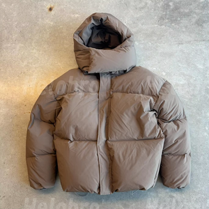 Veste d'hiver rembourrée en duvet d'oie personnalisée, imperméable, chaude, pour homme, taille plus, veste d'hiver matelassée - Product Image 2