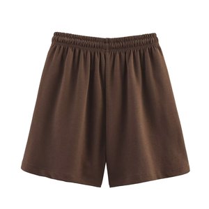 High-Waisted Women’s Worsted Shorts Regular Fit Tailored Casual Summer <b>Dress</b> Shorts - Product Image 1
