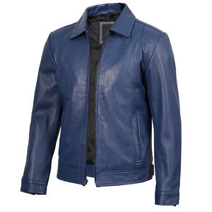 Chaqueta de Cuero Moderna y Elegante, con Bordado Personalizado y Diseño Impreso, para Invierno, Chaquetas de Cuero para Hombre - Product Image 2