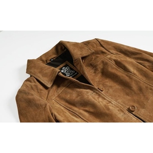 Manteau long élégant en cuir véritable pour femme, trench-coat de luxe pleine longueur, vêtements sur mesure OEM en gros - Product Image 5