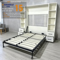 Vente en Gros : Lit Escamotable Mural Moderne Vertical Pliable Sur Mesure, Gain de Place, Style Chaud avec Étagère
