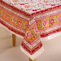 Nappes de table élégantes personnalisées brodées 100% coton pour événements spéciaux, réceptions de mariage et fêtes