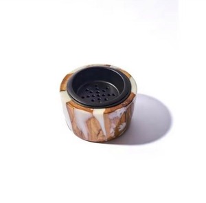Elegant Style Wooden Bakhoor And Mubakhar Burner With Resin Inlay Aromatic <b>Diffuser</b> All-Season Use fragrance At Best Price - Product Image 5