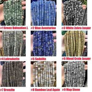 ลูกปัดหินอาเกตคริสตัลทรงรอนเดลล์เจียระไน ลูกปัดพลอยธรรมชาติทรงรอนเดลล์แบบตัด สำหรับทำเครื่องประดับ DIY - Product Image 4