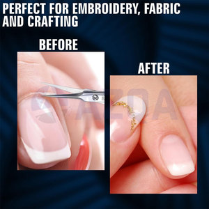 Professional Stainless Steel <b>Cuticle</b> Scissors Sharp Precision Nail Care Grooming <b>Tool</b> for Manicure and Pedicure Use - Product Image 3