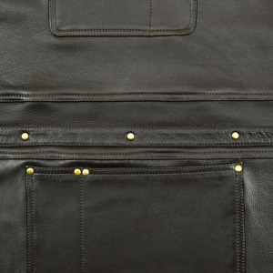 Tablier de coiffeur professionnel en cuir sans manches avec poches réglables pour usage quotidien - Product Image 5