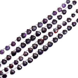 Perles de Sugilite Naturelle Brune Façonnées en Forme de Cœur, Faites à la Main, de Qualité Supérieure, pour la Fabrication de Bijoux DIY (Colliers, Bracelets, Boucles d'Oreilles) - Product Image 4