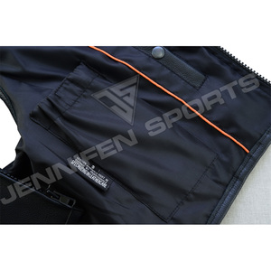 Gilet de moto classique pour homme en cuir de vachette véritable, de bonne qualité, respirant, pour toutes les saisons, style décontracté - Product Image 6