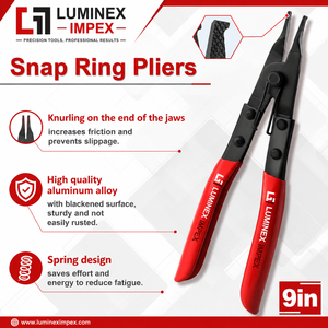 LUMINEX IMPEX <b>Long</b> <b>Nose</b> Stainless Steel Lightweight Jewelry Polishing Pliers for Bracelet Making - Product Image 5