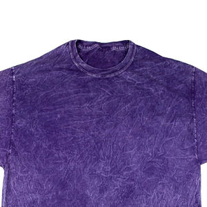 เสื้อยืดผู้ชายสไตล์วินเทจ ผ้าฝ้าย 100% ล้างสีแบบแอซิดวอช รับสกรีนโลโก้ - Product Image 4