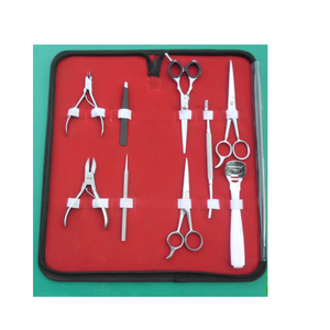 ชุดอุปกรณ์ทำเล็บมือและเล็บเท้าคุณภาพพรีเมียม ผลิตจากเหล็กกล้าไร้สนิมเยอรมัน พร้อมกรรไกรตัดผม มีดโกน แหนบ และที่ตัดเล็บ ได้รับการรับรองมาตรฐาน CE - Product Image 5