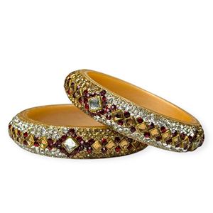 ชุดกำไลอะคริลิคดีไซน์หรูหราประดับทองคำ ดีไซน์ทันสมัย ชุบทอง เหมาะสำหรับงานแต่งงาน ผู้หญิง สวมใส่ในงานเทศกาล ราคาขายส่ง - Product Image 2