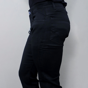 Jeans noirs extensibles pour hommes Gex, taille mi-haute, nouveau style, vente en gros sur mesure - Product Image 5