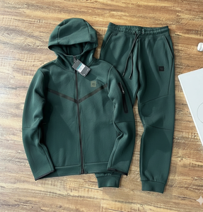 Conjunto Deportivo Personalizado con Logotipo para Hombre, 100% Algodón, Sudadera con Cierre y Pantalones Jogger, Ropa Deportiva Sólida para Otoño e Invierno - Product Image 5