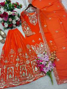 Venta al por mayor 2026 Nueva Llegada Traje Rojo Pakistaní Personalizado Bordado Cosido Salwar Kameez de Alta Calidad para Fiesta Étnica Invierno/Verano - Product Image 2