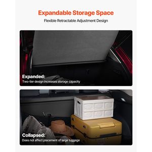 Copertura Cargo Retrattile Migliorata in Fibra di Carbonio, Schermo Privacy Anti-Spionaggio per Bagagli, Facile Installazione, Sicura - Product Image 4