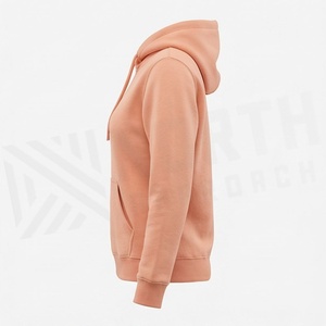 Sweat-shirt à capuche basique pour femme avec poche avant, respirant, style streetwear, la meilleure tenue personnalisable en couleur, vente en gros - Product Image 3