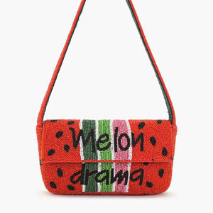 Indian Art Seed Beads Handbag With Handmade Embroidery Patterns Beaded Evening Bag With Seed Beads - Product Image 1