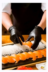 Gants en nitrile jetables OEM ODM, imperméables, sans latex, gants de protection - Product Image 4