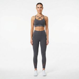 Conjunto Deportivo de 2 Piezas sin Costuras para Mujer, Leggings de Cintura Alta, Sujetador Deportivo Cruzado, Ropa Deportiva para Yoga, Gimnasio, Fitness, Spandex/Poliéster - Product Image 1