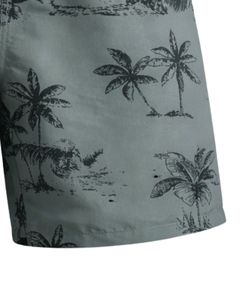 Shorts de Baño Personalizados para Hombre con Estampado de Palmeras, Secado Rápido, Shorts de Playa, Shorts de Surf, Cintura Elástica con Cordón, OEM Personalizado - Product Image 6