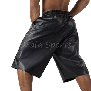 กางเกงขาสั้นหนังคุณภาพสูงสำหรับออกกำลังกายฤดูร้อนสำหรับผู้ชาย ระบายอากาศได้ดี น้ำหนักเบา ผลิตจากหนังแท้ 100% มีจำหน่ายแล้ว - Product Image 2
