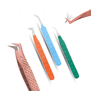 Pince à épiler pour extensions de cils en acier inoxydable avec design de préhension parfaite, série Expert, outils de beauté de qualité supérieure - Product Image 5