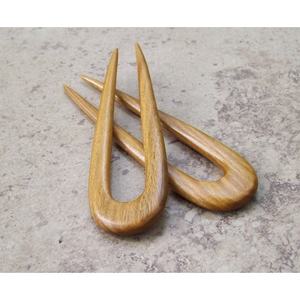 ผู้ผลิตกิ๊บติดผมไม้ยั่งยืน งานฝีมือไม้ไผ่และไม้ เครื่องประดับผม - Product Image 1