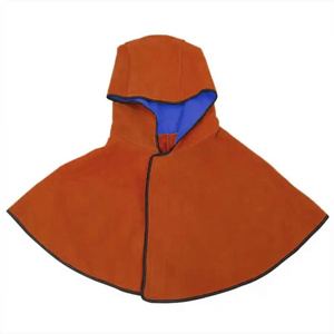 Veste de sécurité en cuir de vachette JNM SAFETY avec capuche et gants, résistante au feu, équipement de soudeur, résistance à la chaleur 500-1000°C, fabriquée au Pakistan - Product Image 6