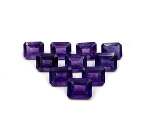 Natural African Amethyst Octagon Cut Shape Loose Gemstone Sizes 5-9 mm, Purple Semi-Precious Stone for Jewelry Making - Product Image 5
