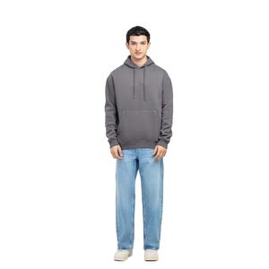 Men's High Quality Cotton Blended Pullover Hoodie Winter <b>Streetwear</b> Fashion Comfortable Stylish Featuring Digital Printing Plain - Product Image 1