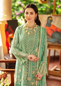 1. Élégante Robe de Soirée Pakistanaise 3 Pièces Brodé en Chiffon pour Fêtes et Cérémonies – Tailles et Couleurs Personnalisables – Mode Festive - Product Image 2