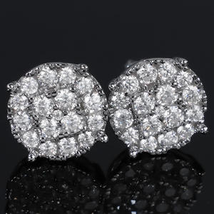 ต่างหูเพชร AMBER JEWELS ผลิตด้วยมือจากเพชรที่เพาะเลี้ยงในห้องปฏิบัติการ ทองคำแท้ 14K หรูหราสำหรับทุกเพศ ได้รับการรับรองจาก IGI - Product Image 1
