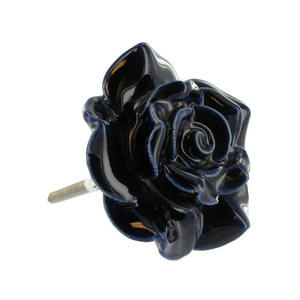 Pomo de Cerámica Floral Clásico Hecho a Mano con Acabado Detallado de Puntos, Ecológico para Muebles de Cocina y Almacenamiento - Product Image 6