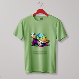 เสื้อยืดคอตตอนพิมพ์ลายแฟชั่นดีไซน์เอง สไตล์ Y2K สตรีทแวร์ หนัก 260gsm พร้อมป้ายและแท็กสั่งทำ โรงงานขายส่ง - Product Image 2