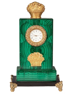 Malachite hiện đại thạch anh bàn đồng hồ sang trọng nhịp điệu với bản chất vượt thời gian màu xanh lá cây bản chất màu xanh lá cây - Product Image 6