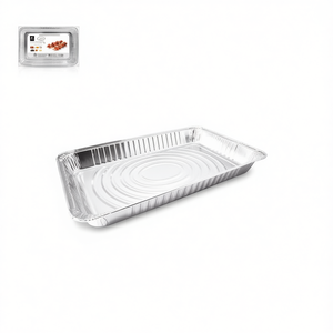 Caja Rectangular Desechable Extra Grande de Aluminio 52x32.5 2037 BANDEJA ALUMINIO para Almacenamiento y Presentación - Product Image 1