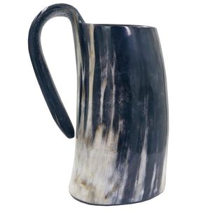 Handcrafted Buffalo Horn Viking <b>Drinkware</b> Natural Finish for Mead or Beer Wholesale Option Available - Product Image 3
